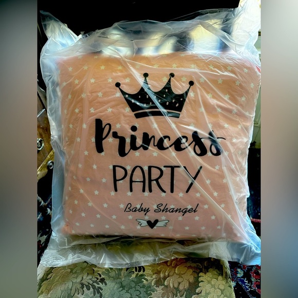Princess Party Throw Pillow 18x18, spangel - Picture 1 of 3